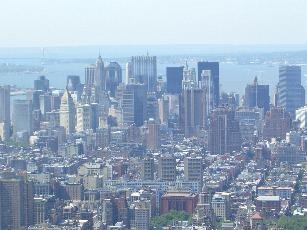 ...Manhattan ohne Türme des World Trade Centers...